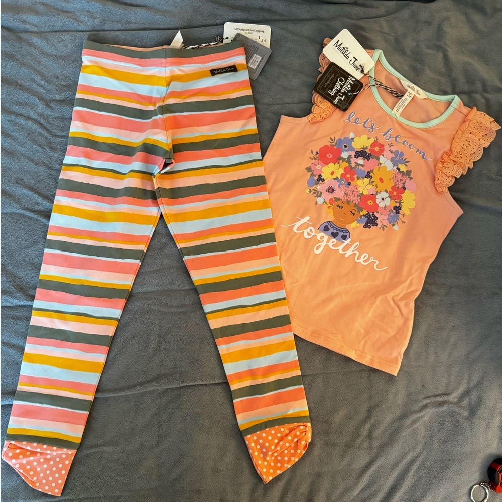 NWT Matilda Jane Spring pants set Size 8